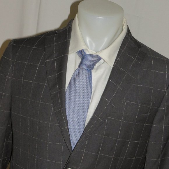 Domenico Vacca Super 130 Two Button Blazer 42R NWT - Picture 4 of 13